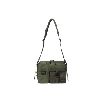 COVERNAT Nylon Shoulder Bag, Crossbody Bag Medium Size Unisex Khaki