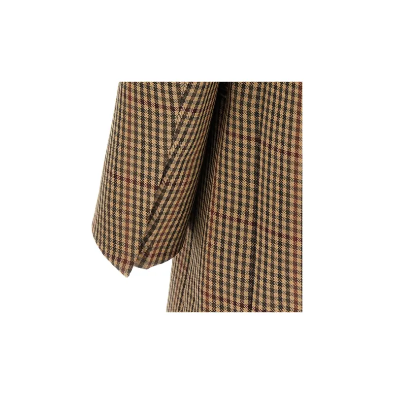 DRIES VAN NOTEN Blink Double Breasted Checked Embellished Blazer-3