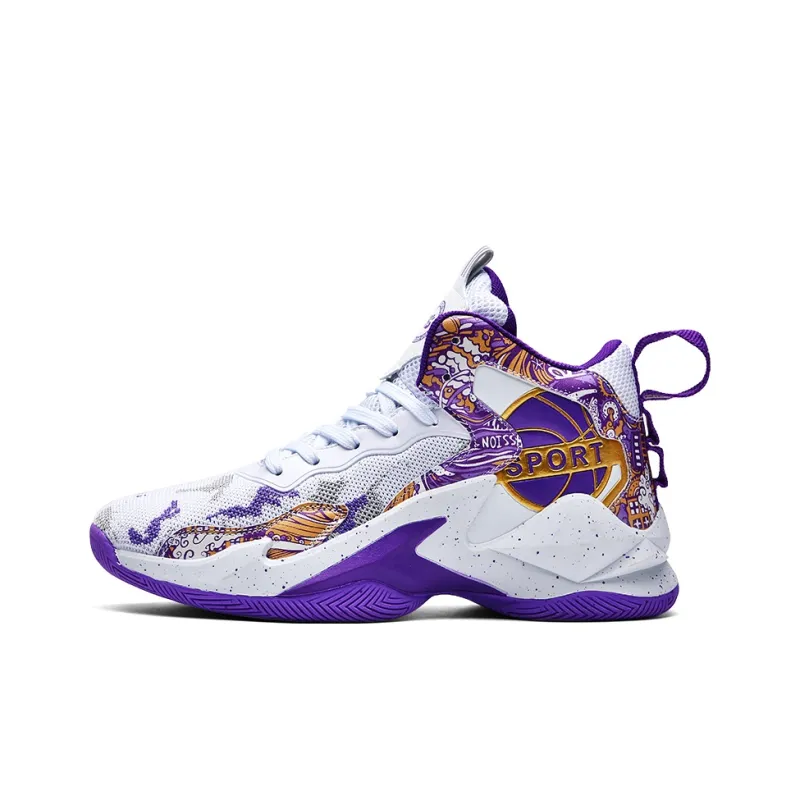 SOURCE Cushioning Abrasion Resistant Moisture Wicking Lightweight Rebound Mid Top Basketball Shoes Unisex-5