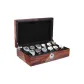 12 Watch Slot-Padauk+Black Microfiber-Smart Fingerprint Lock