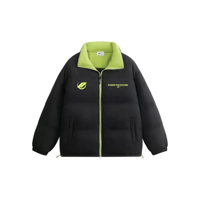 Warrior Ride The Wind Collection Open Ended Smile Collection Puffer Jacket Unisex-6
