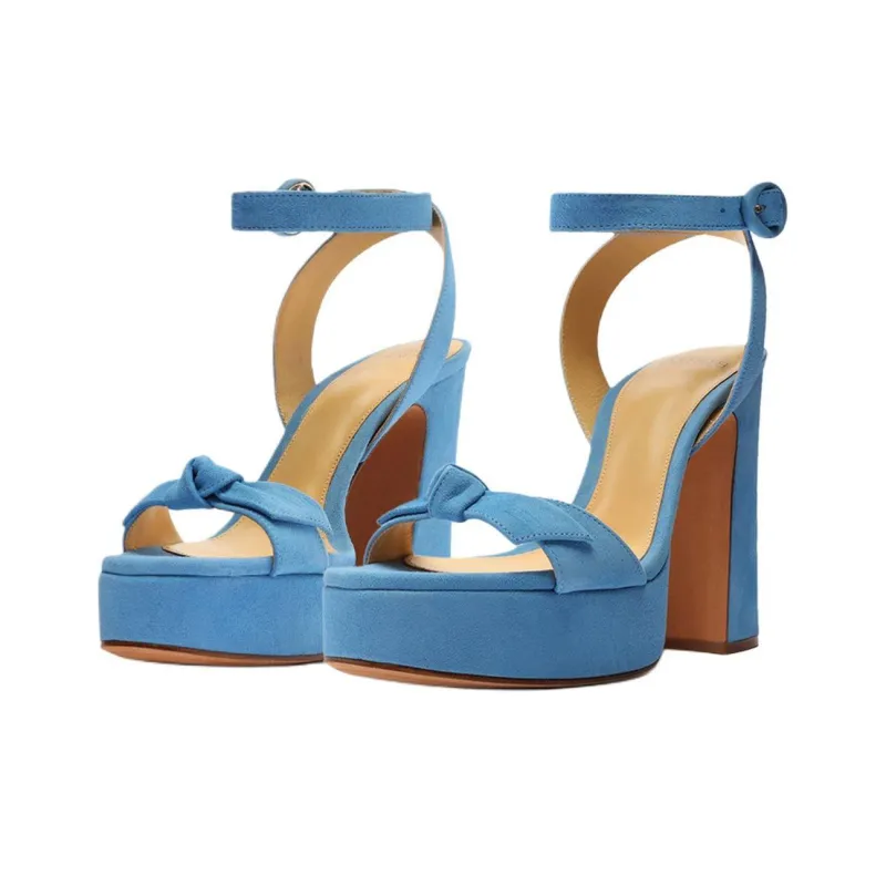 Alexandre Birman Clarita Strap Sandals 12cm Women's Blue-2