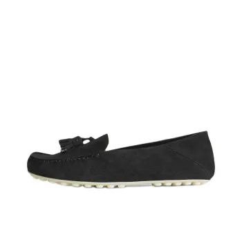Loro Piana Dot Sole Walk Gommino Loafers Women's Black