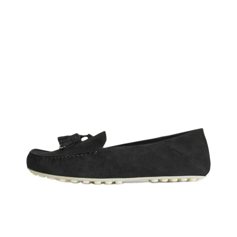 Loro Piana Dot Sole Walk Gommino Loafers Women's Black-0
