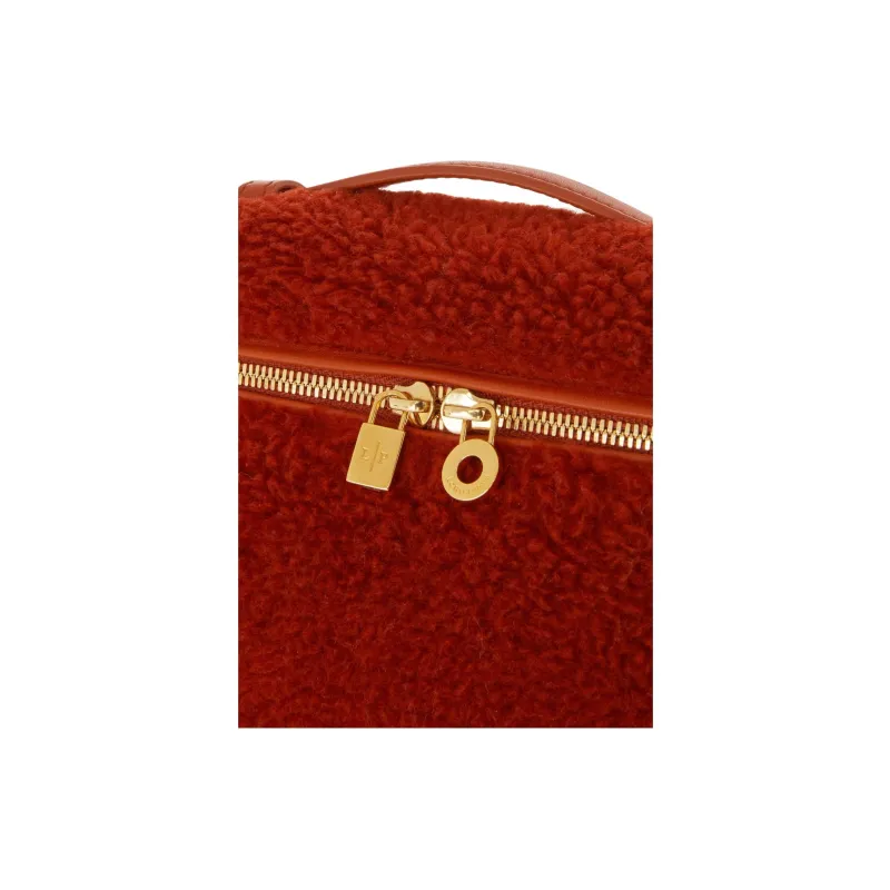 Loro Piana ExtraPocket Cotton Shoulder Bag Crossbody Bag Handbag Kids' Deep Red-5