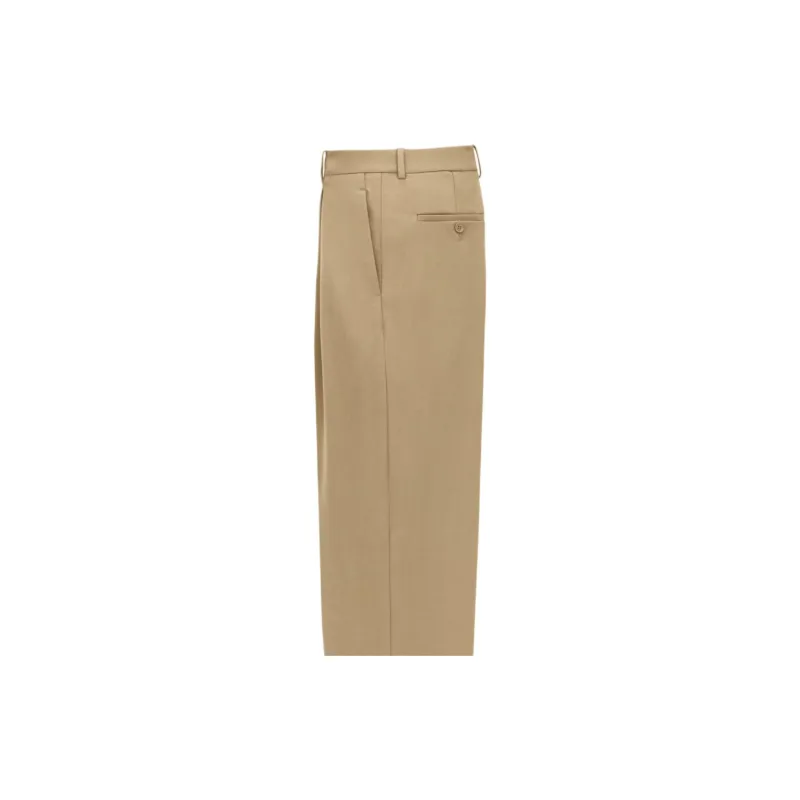 SAINT LAURENT High Waist Straight Leg Trousers-2
