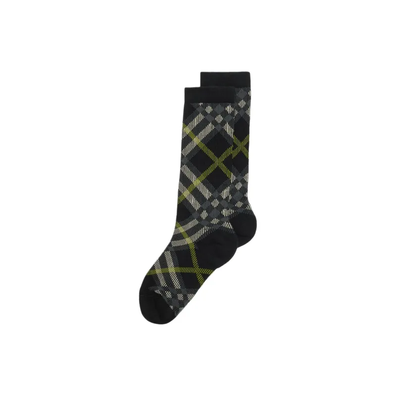 Burberry FW24 Mid Calf Socks Unisex 1 Pack Indigo-0