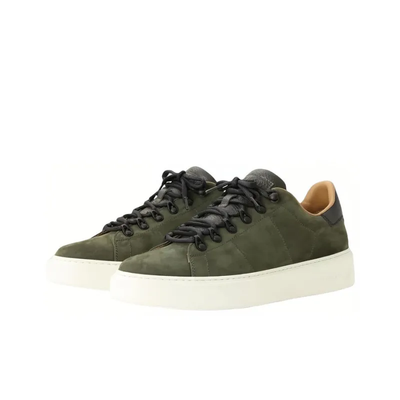 WOOLRICH Low-Top Stylish Skateboarding Shoes Men's Green-1