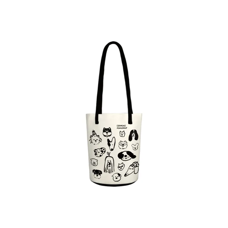 AOSONG Suede Tech Fabric Shoulder Bag Regular Unisex White-0