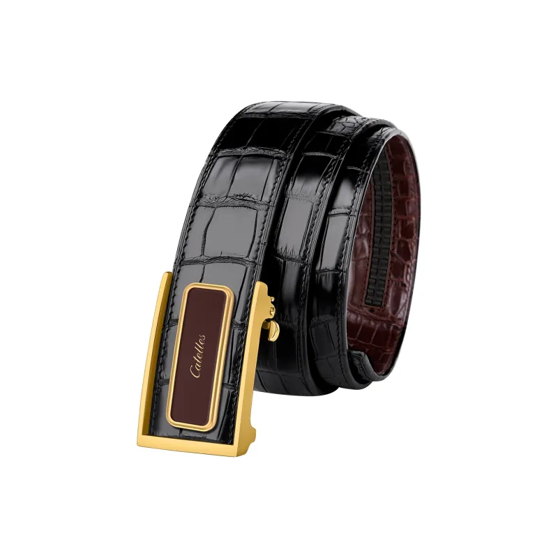 CATELLES Double Sided Crocodile Leather Leather Belts Men's 3.5cm/3.8cm-7