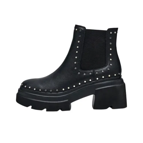 Men MADDEN Short Chelsea Boots Women's Black