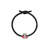 Lucky Cat Black Rubber Band
