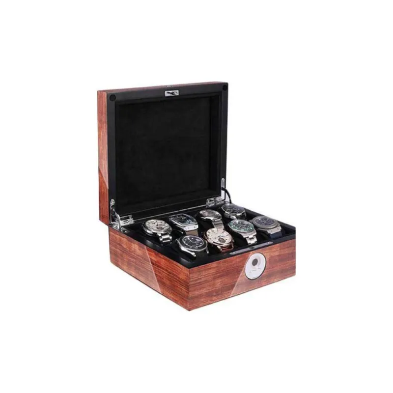 MINGNASHI MINNESI Luxury Enamel Coating Premium Fingerprint Recognition Padlock Watch Box Unisex-2