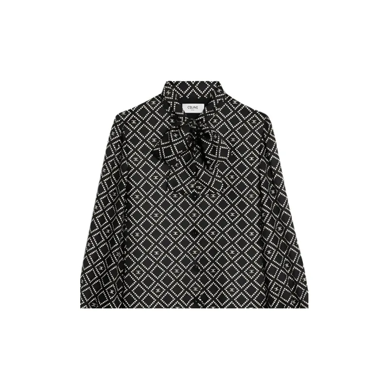 CELINE Basque Mini Dress In Silk Twill-3