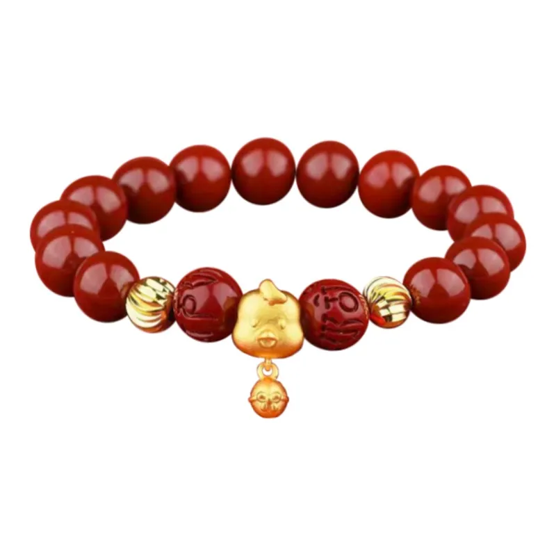 Baozhi Cinnabar Bracelets Unisex-27