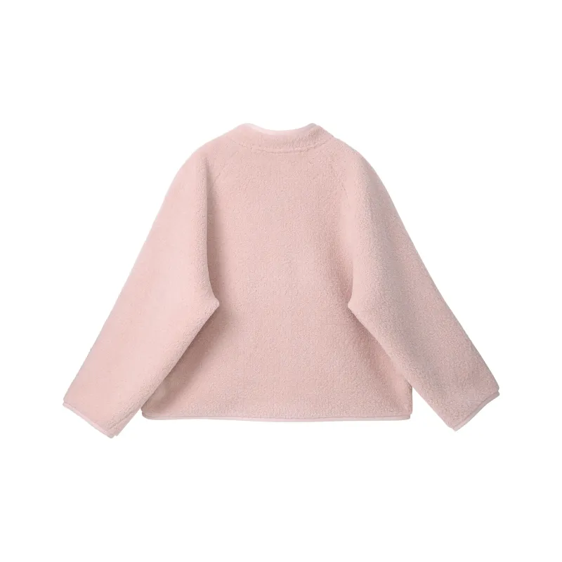 Fstudio Fall And Winter Korean Petite Energetic Cropped Lambswool Coat Women's-5