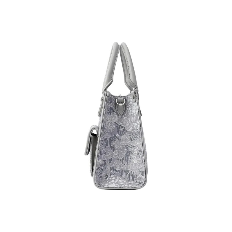 FION Clever Brocade Series Fabric Crossbody Bag, Handbag Medium Size Women's Multicolor-19