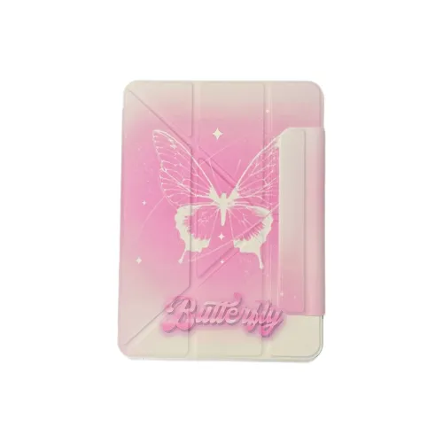 Koman TPU Material Gradient Fade Butterfly Compatible With Apple IPad Pro Air 11/10/13 Inch Tablet Protective Cases