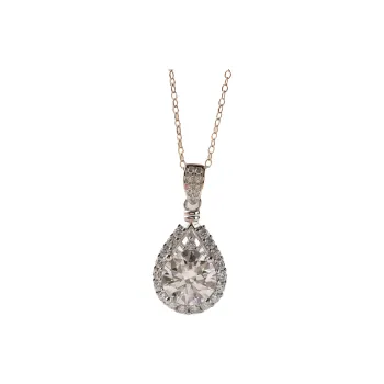 Stone On The Line S925 Sterling Silver Moissanite Necklaces Women's