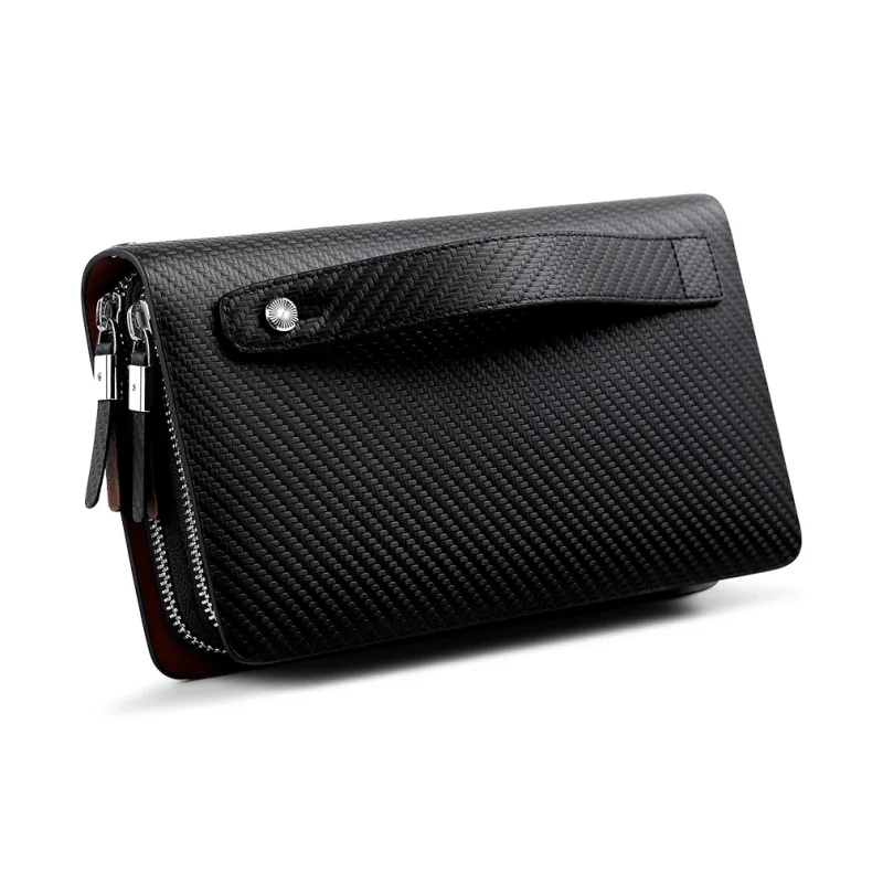 WilliamPOLO Cow Leather Large Capacity Wallet Clutch Regular Men's Multicolor-2