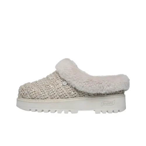 Martha Stewart x Skechers Arch Fit Slip-Resistant Wrap-toe Slippers Women's Gold