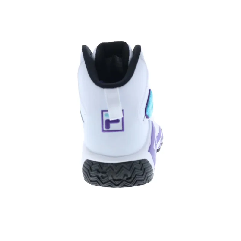 FILA MB Cushioned Slip Resistant Abrasion Resistant Mid Top Basketball Shoes Men's White-6