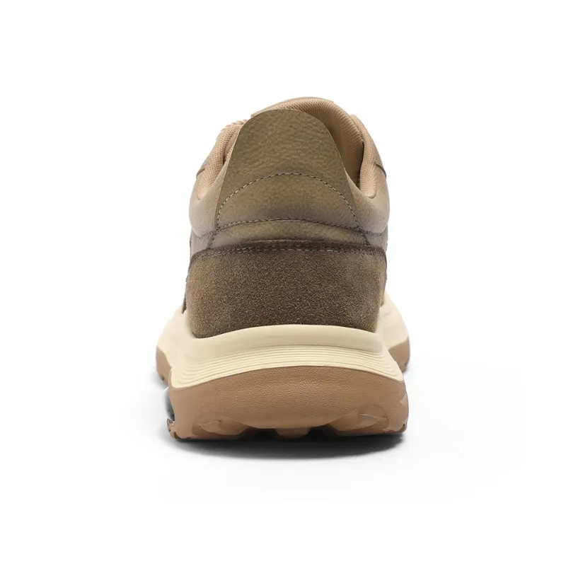 NAVIGARE Small Sailboats Height Increasing Low Top Casual Shoes Men's Khaki-4