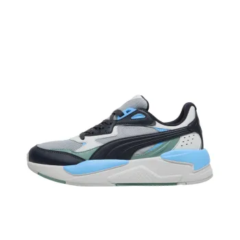 PUMA X Ray Speed Anti Slip Wear Resistant Low Top Casual Shoes Unisex Gray Blue