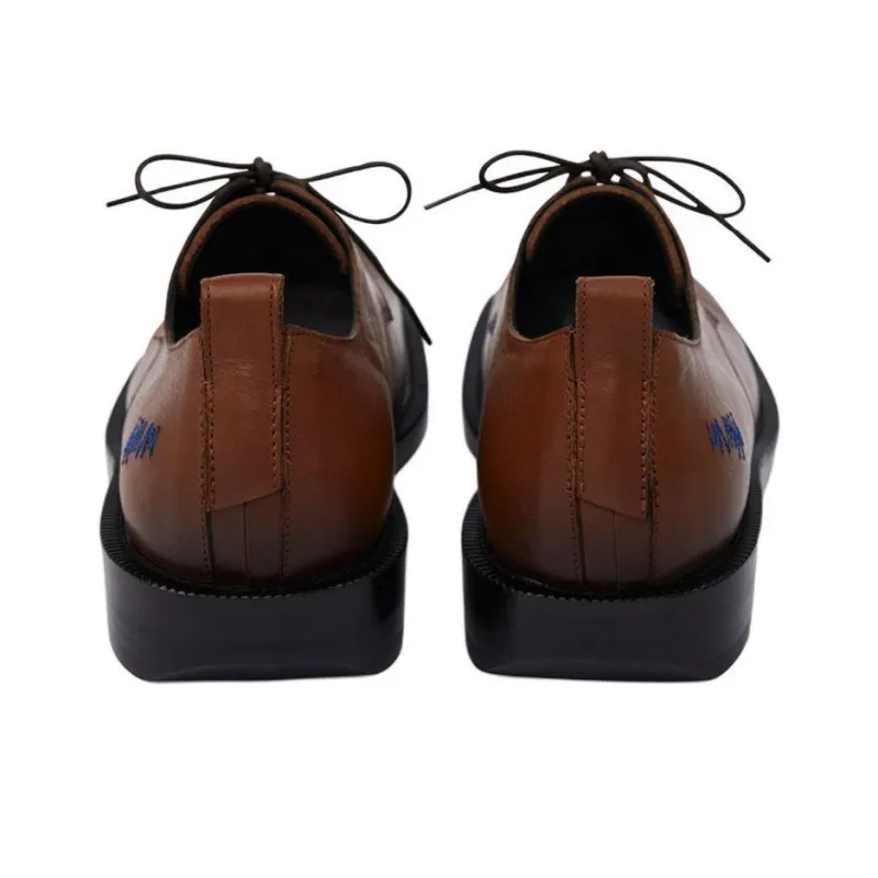 ADER ERROR Curve Dress Shoes Men's Brown-5