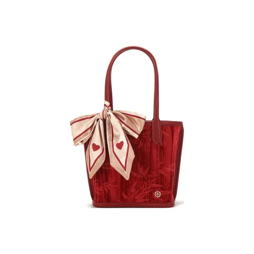 PAYOT Microfiber Synthetic Leather Wedding Handbag Medium Size Women's Burgundy