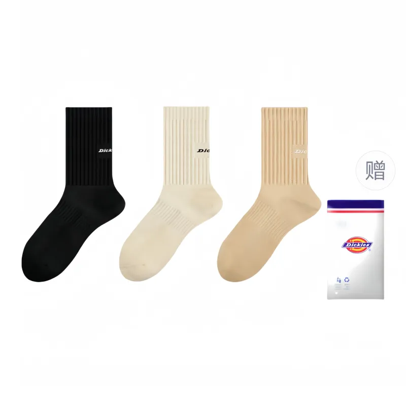 Dickies Moisture-Wicking Breathable Classic Solid Color Comfortable Fall And Winter Crew Socks Men's-59