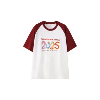 Top Melon Undershirts Unisex White & Burgundy