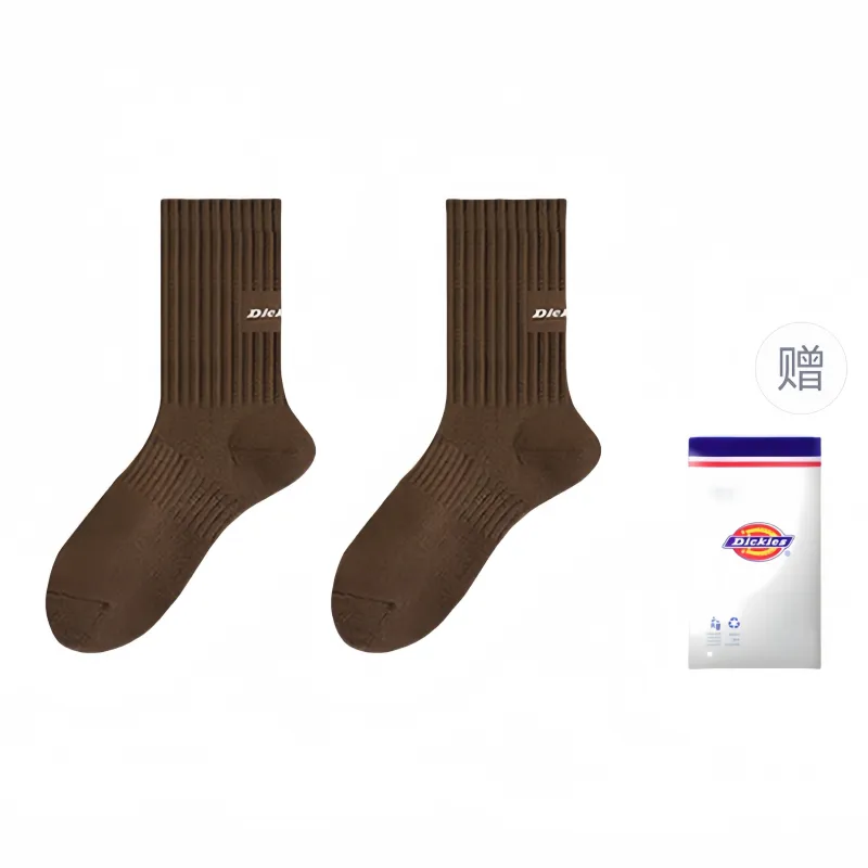 Dickies Moisture-Wicking Breathable Classic Solid Color Comfortable Fall And Winter Crew Socks Men's-24