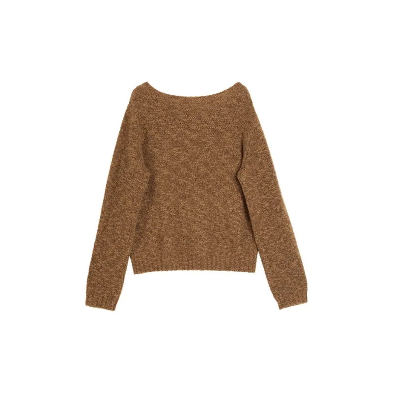 ELLE Sweaters Women's Coffee-1