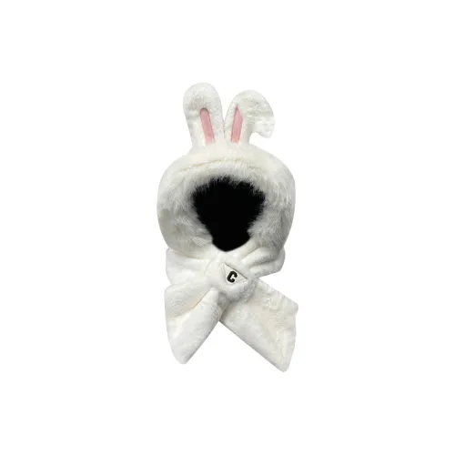 BANDICOOT Polyester Hoods & Plush Hats Women's White