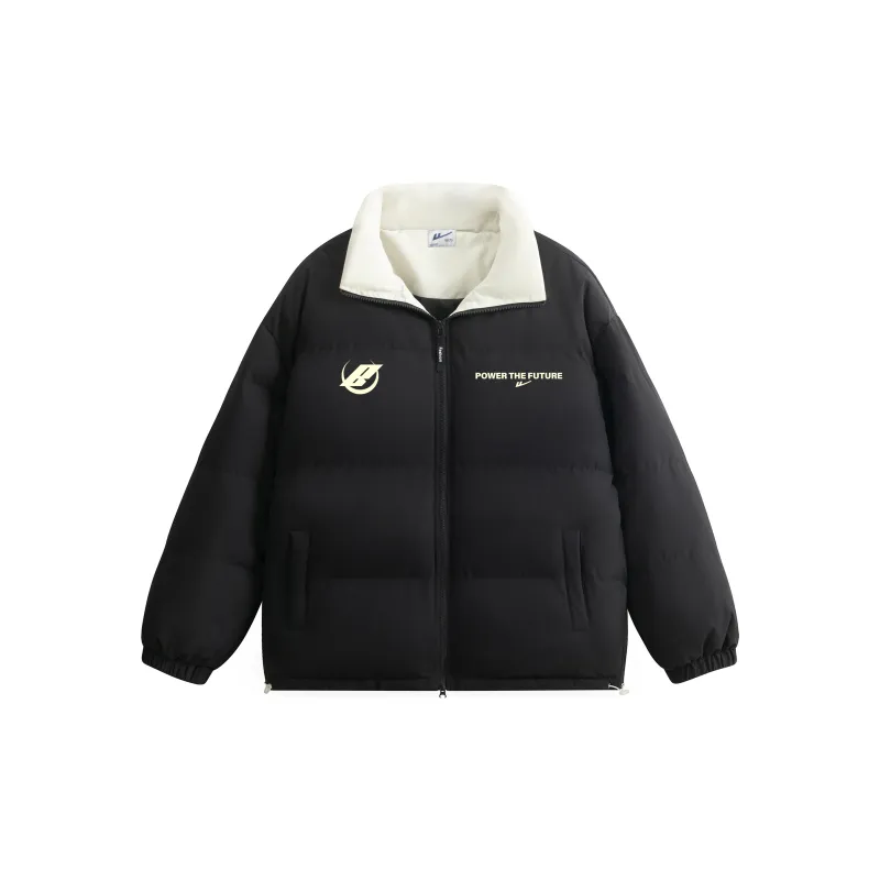 Warrior Ride The Wind Collection Open Ended Smile Collection Puffer Jacket Unisex-3