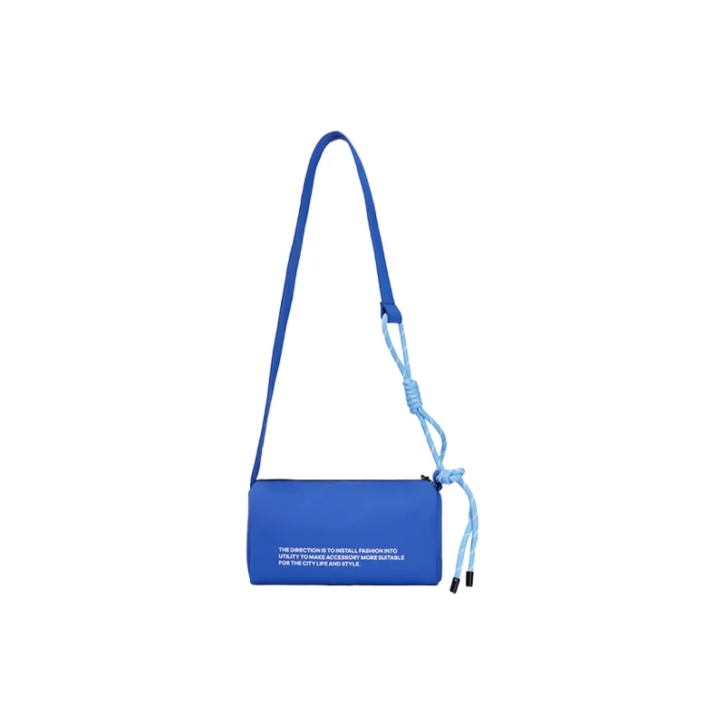 Subtle Fabric, PU Crossbody Bag Unisex Khaki/Blue/Green/Pale Green-12