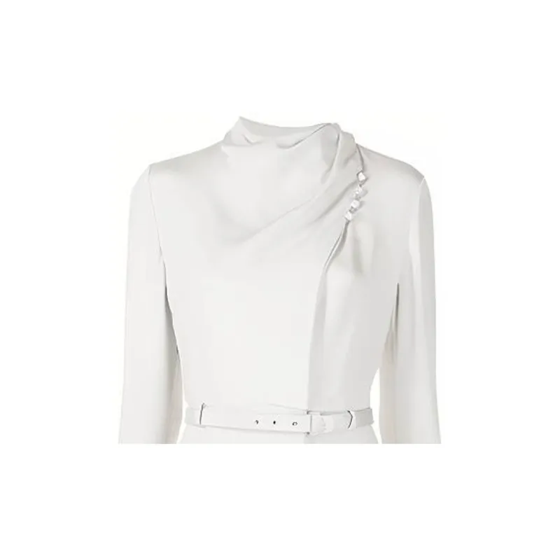 GIORGIO ARMANI FW21 Long-Sleeved Dresses Women's White-1