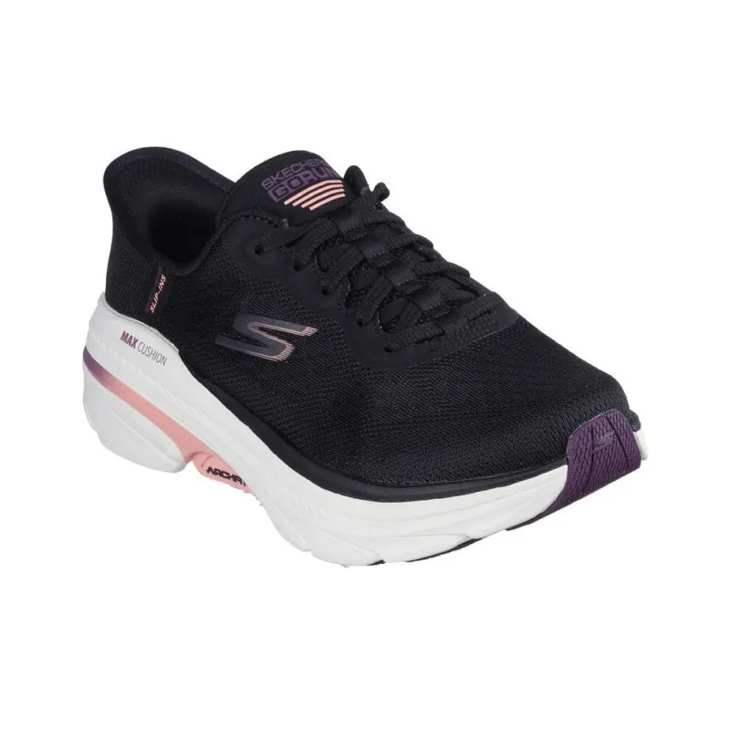 Skechers Slip Ins Anti Slip Wear Resistant Low Top Running Shoes Women's Black White-2