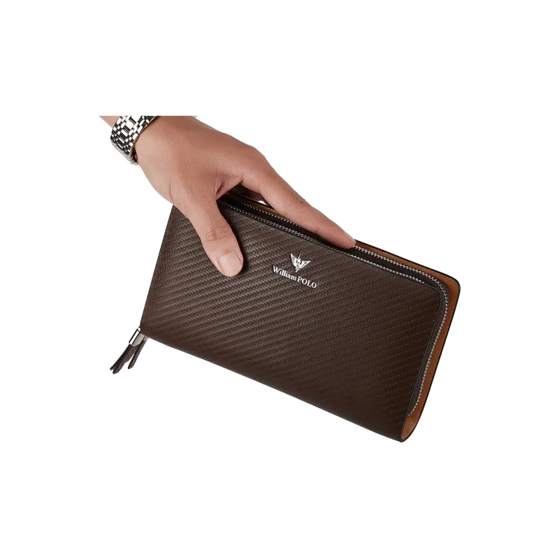 WilliamPOLO Cow Leather Large Capacity Wallet Clutch Regular Men's Multicolor-18
