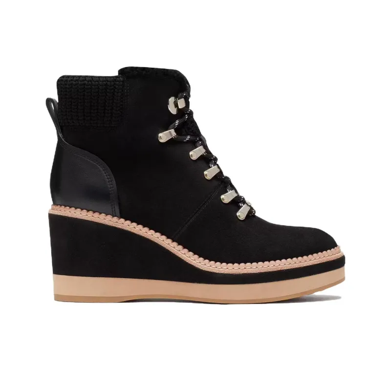 Kate Spade Ankle Boots 5cm Women's Black-1
