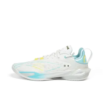 LINING Flash Strike 11 Basketball Shoes Men Low Top White Blue