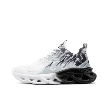 Meiretu Non slip Wear resistant Impact resistant Low Top Casual Shoes Men's White Black