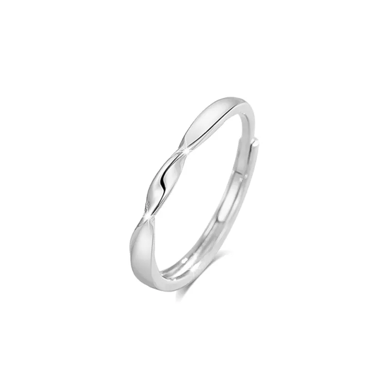 BLANK IN BLANK Sterling Silver Rings Unisex Snake Year Decorative Box-5