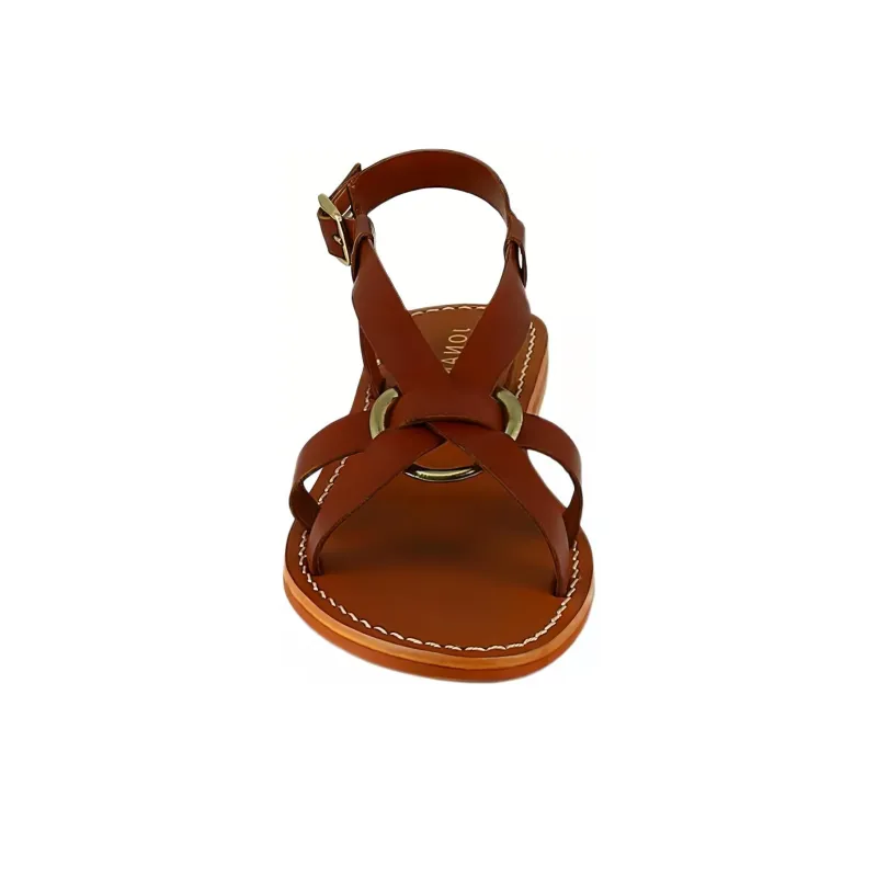 JONAK Wora One Strap Sandals Women's Brown-3