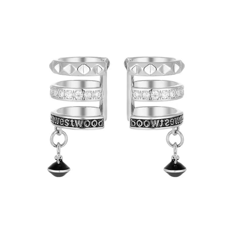 MISS XIA JWY High Quality Copper Silver Plated Clip On Earrings Unisex-0