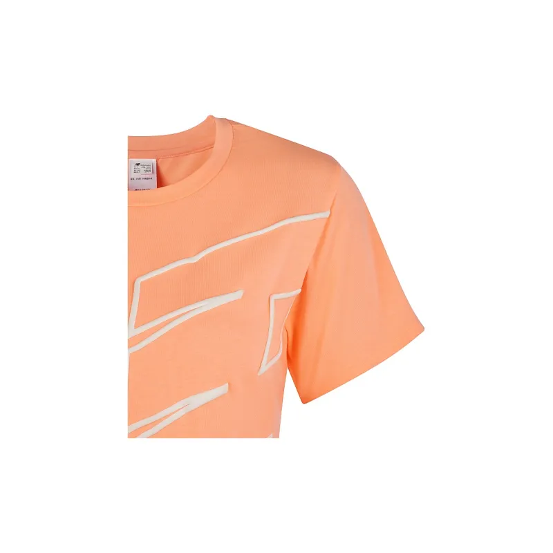 New Balance Sports Life Collection T Shirt Women's Orange Red-4