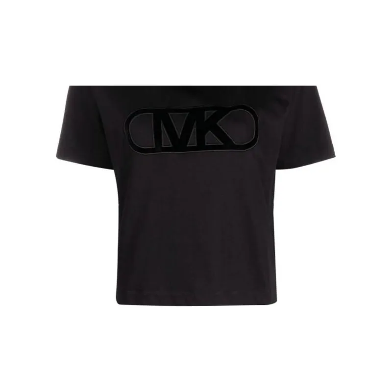 MICHAEL KORS SS23 Raglan Sleeve T Shirt Women's Black-4