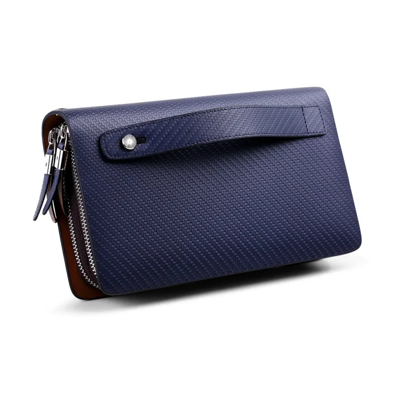 WilliamPOLO Cow Leather Large Capacity Wallet Clutch Regular Men's Multicolor-9