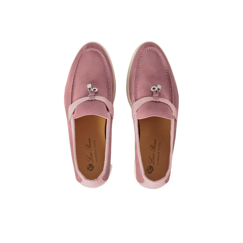Loro Piana Summer Charms Walk Loafers Women's Pink-3